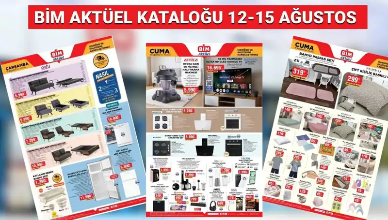 BİM 12-15 Ağustos 2025 Aktüel Kataloğu: Termos, Drone, Paspas Seti ve Daha Fazlası!
