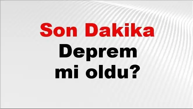 Kütahya’da Son Dakika Deprem! Merkez Üssü ve Şiddeti Nedir?