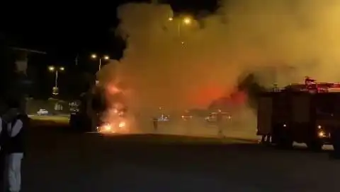 Zonguldak'ta Seyir Halindeki TIR Korkunç Bir Yangınla Yandı!